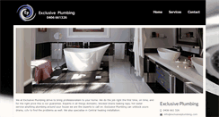 Desktop Screenshot of exclusiveplumbing.com